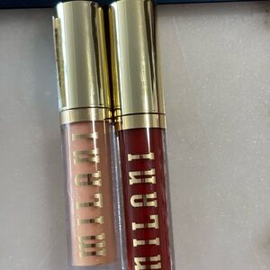 Milani Lip Gloss Duo - Deep Red and Soft Nude
